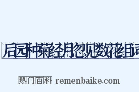 后园种菊经月忽见数花组词是什么意思的图片